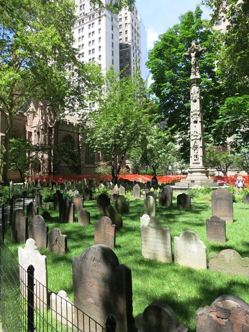 Cemetery, Trinity Church, Broadway at Wall Street, Lower Manhattan, July 2, 2016
