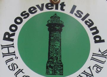 Roosevelt Island Historical Walk Sign