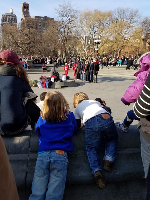 Tic and Tac, Washington Square Park, Greenwich Village, Manhattan, January 21, 2018