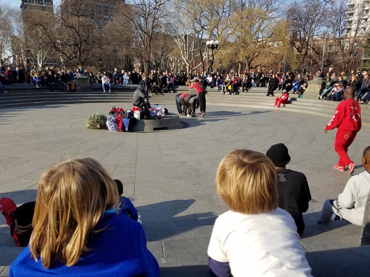 Tic and Tac, Washington Square Park, Greenwich Village, Manhattan, January 21, 2018