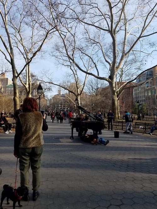 Washington Square Park, Greenwich Village, Manhattan, January 21, 2018