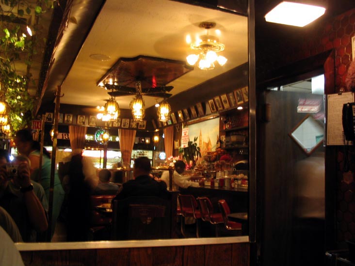 Waverly Restaurant, Mirrored Back Wall, 385 Sixth Avenue, West Village