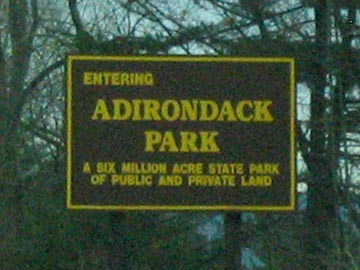 Adirondack Park Sign, Interstate 87, Adirondacks, New York