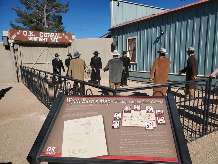 O.K. Corral Gunfight Site, O.K. Corral, Tombstone, Arizona, February 20, 2024