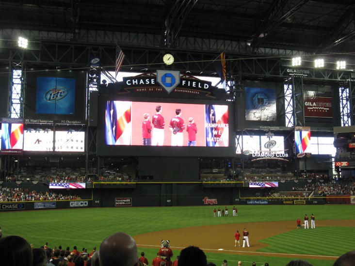 National Anthem, Arizona Diamondbacks vs. San Francisco Giants, Chase Field, Phoenix, Arizona, April 17, 2011