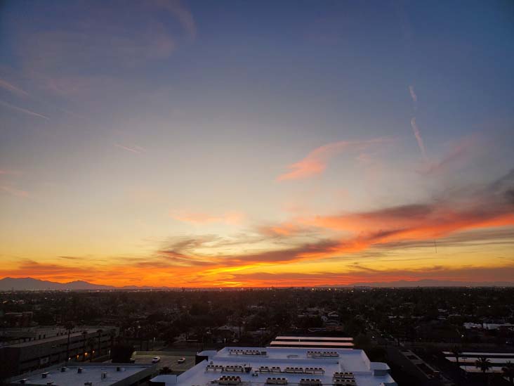 Sunset, Phoenix, Arizona, February 16, 2024, 6:25 p.m.