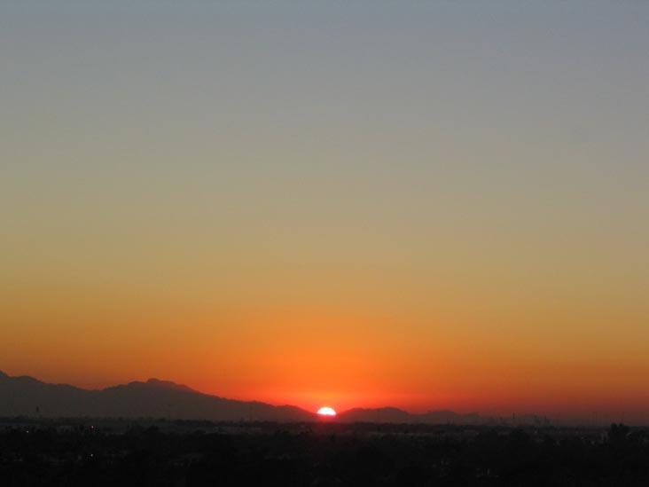 Sunset, Phoenix, Arizona, December 13, 2004, 5:18 p.m.