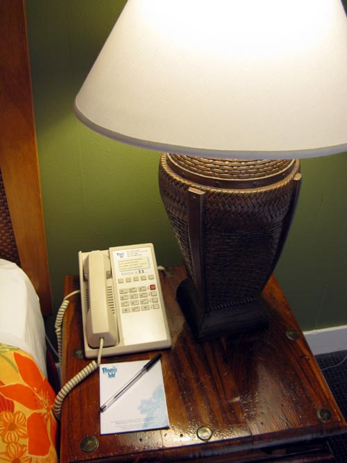 Nightstand, Room 11, Phoenix Hotel, 601 Eddy Street, Tenderloin, San Francisco, California