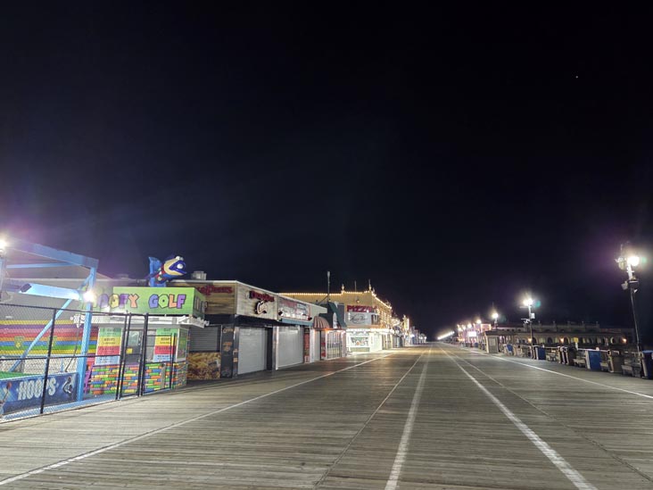 Ocean City Boardwalk Near 9th Street, Ocean City, New Jersey, December 25, 2025