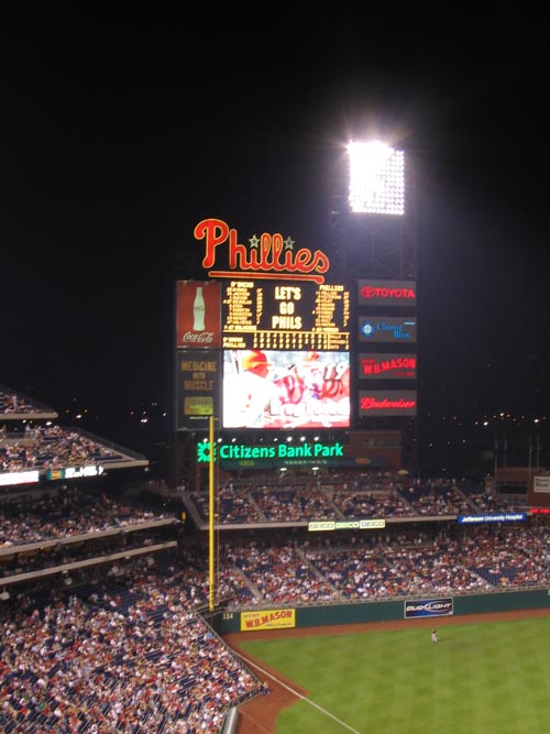 Philadelphia Phillies vs. Arizona Diamondbacks, Citizens Bank Park, Philadelphia, Pennsylvania, May 28, 2007