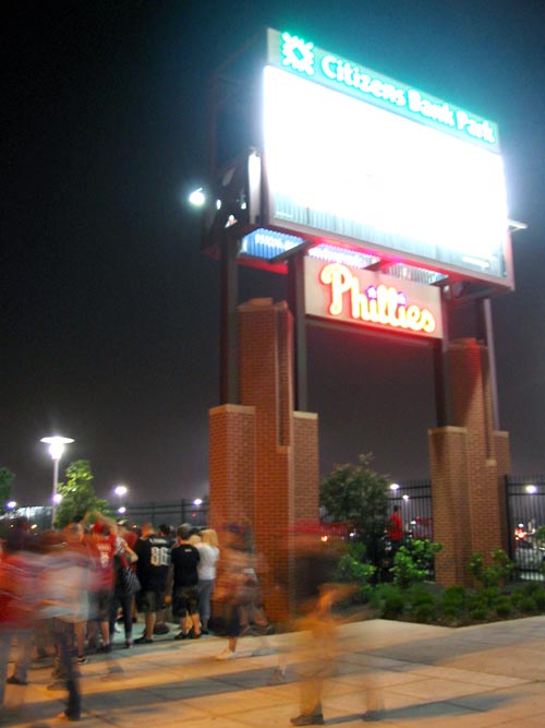 Philadelphia Phillies vs. Arizona Diamondbacks, Citizens Bank Park, Philadelphia, Pennsylvania, May 28, 2007