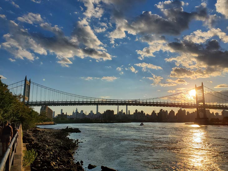 Robert F. Kennedy Bridge From Shore Boulevard, Astoria Park, Astoria, Queens, September 6, 2021