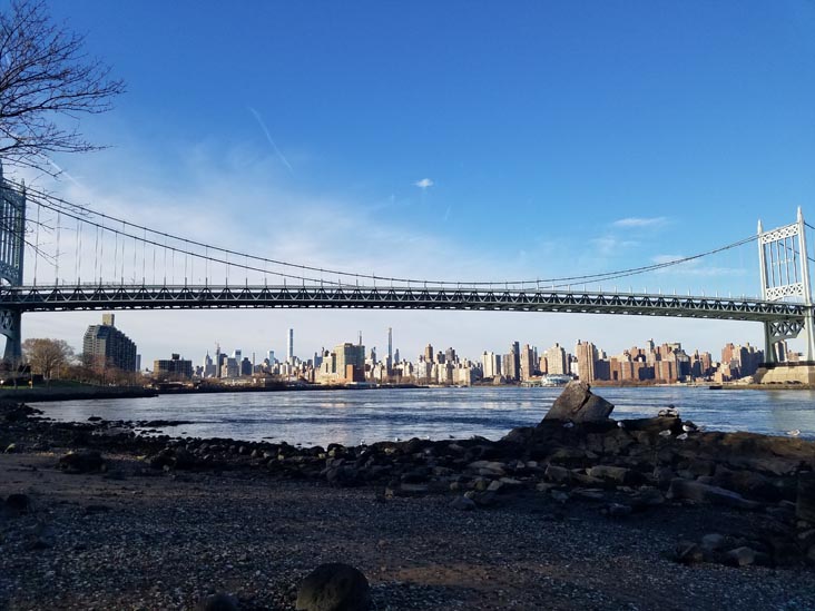 Robert F. Kennedy Bridge From East River Waterfront, Astoria Park, Astoria, Queens, November 30, 2019