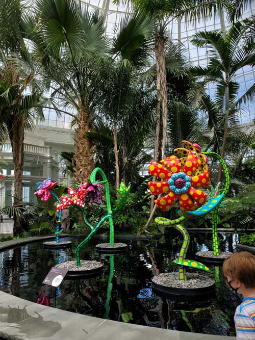 My Soul Blooms Forever, Kusama: Cosmic Nature, New York Botanical Garden, Bronx Park, The Bronx, May 13, 2021