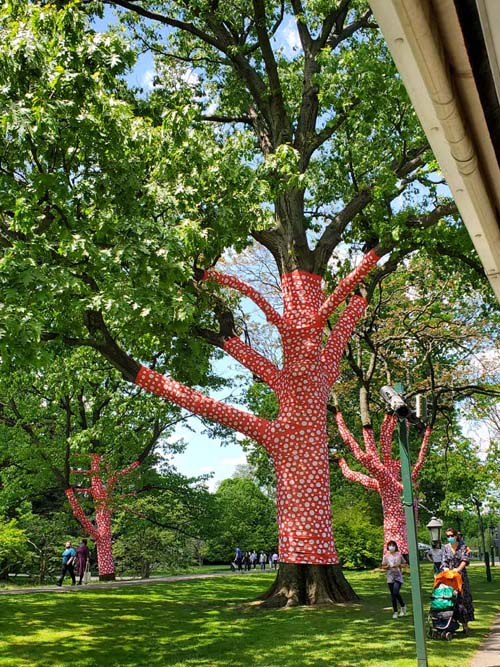 Ascension of Polka Dots on the Trees, Kusama: Cosmic Nature, New York Botanical Garden, Bronx Park, The Bronx, May 13, 2021