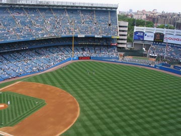 View From Right Field Tier Section, New York Yankees vs. San Diego Padres, June 13, 2004, Yankee Stadium, The Bronx