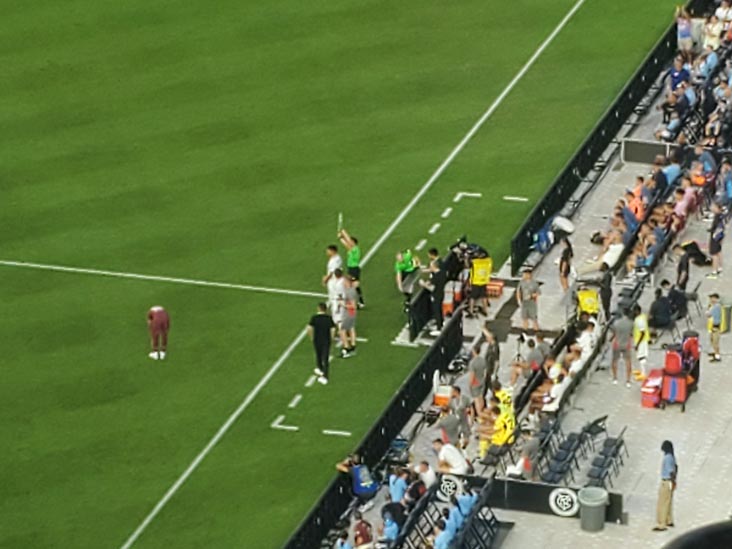 Christian Pulisic Entering Game, Manchester City vs. AC Milan, Yankee Stadium, The Bronx, July 27, 2024