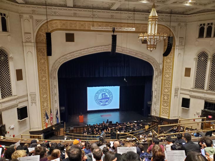 Auditorium, Brooklyn Technical High School, 29 Fort Greene Place, Fort Greene, Brooklyn, October 16, 2024