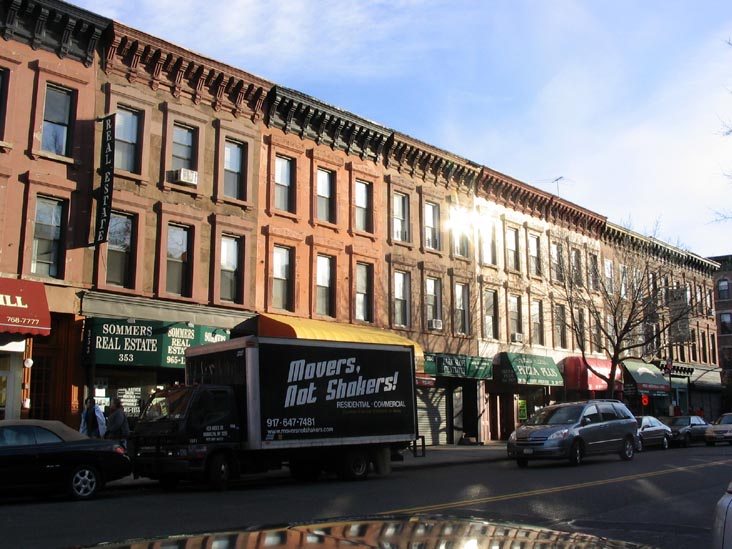 East Side of Seventh Avenue between 10th and 11th Streets, Park Slope, Brooklyn