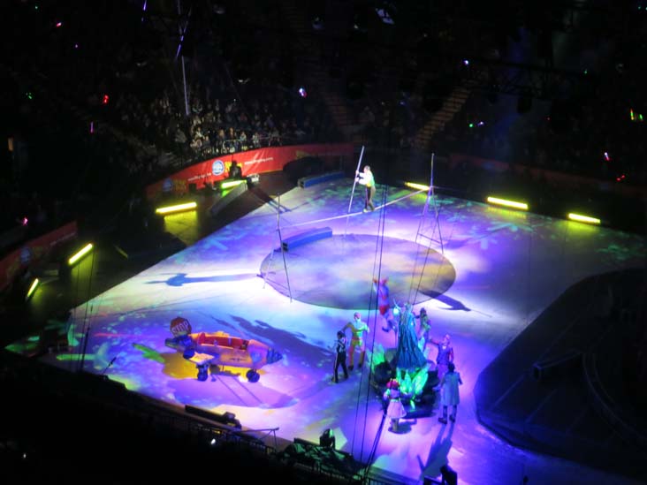 Tightrope Walker, Ringling Bros & Barnum and Bailey Circus, Barclays Center, Prospect Heights, Brooklyn, February 24, 2017