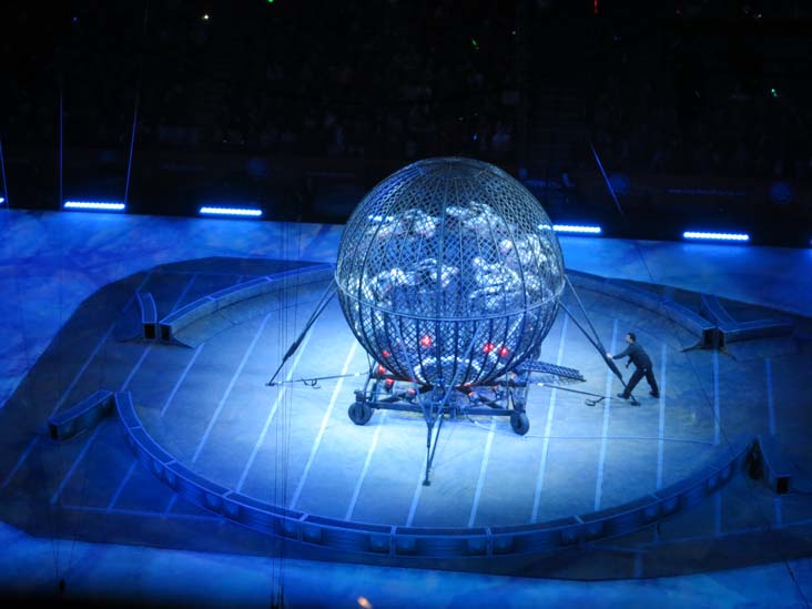 Globe of Death, Ringling Bros & Barnum and Bailey Circus, Barclays Center, Prospect Heights, Brooklyn, February 24, 2017