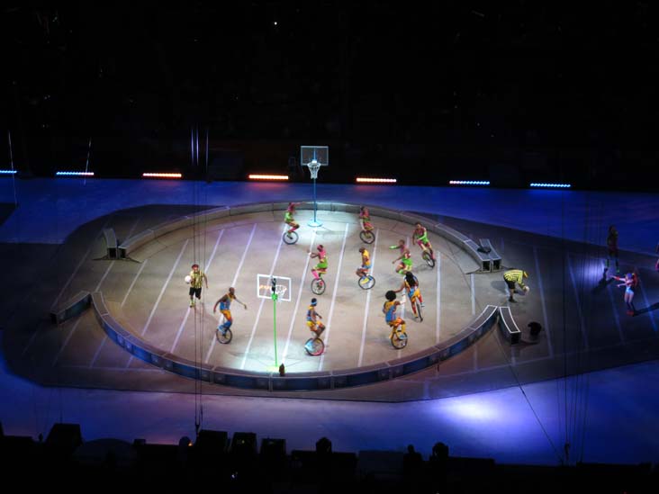 King Charles Troupe Unicycle Basketball Team, Ringling Bros & Barnum and Bailey Circus, Barclays Center, Prospect Heights, Brooklyn, February 24, 2017