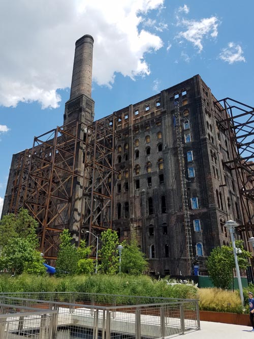 Refinery Building, Domino Park, Williamsburg, Brooklyn, July 14, 2019