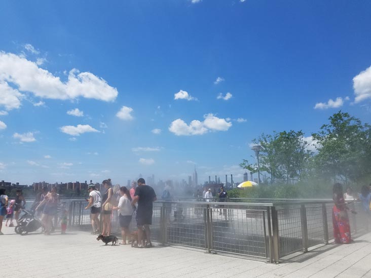 Fog Bridge, Domino Park, Williamsburg, Brooklyn, July 14, 2019