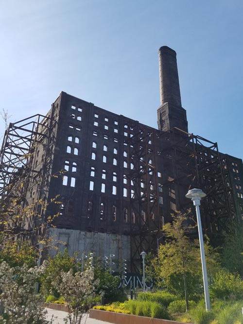 Refinery Building, Domino Park, Williamsburg, Brooklyn, May 14, 2020