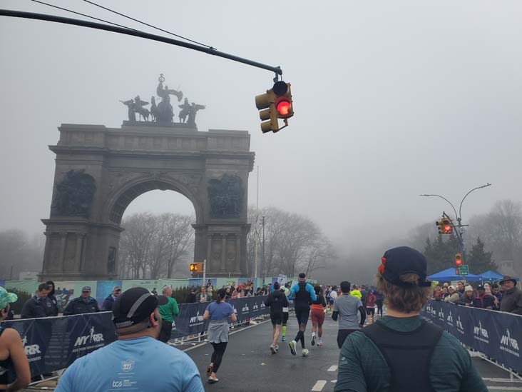 Grand Army Plaza, Prospect Park, Brooklyn, 2025 United Airlines NYC Half Marathon, March 16, 2025