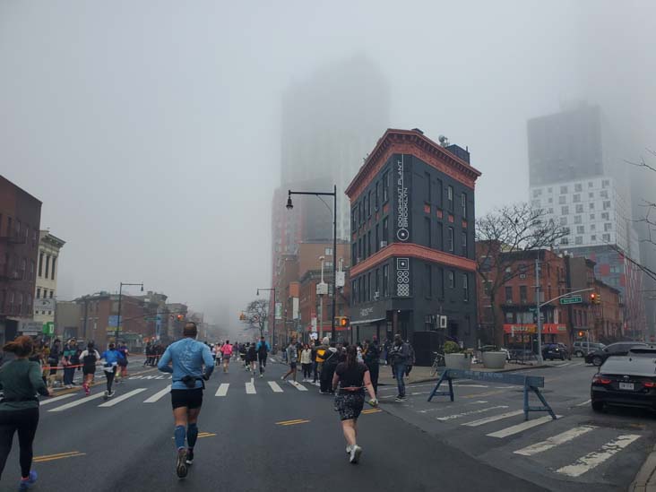 Flatbush Avenue at 6th Avenue, Prospect Heights, Brooklyn, 2025 United Airlines NYC Half Marathon, March 16, 2025