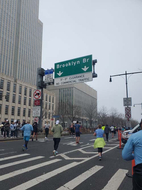 Brooklyn Bridge Boulevard, Downtown Brooklyn, 2025 United Airlines NYC Half Marathon, March 16, 2025