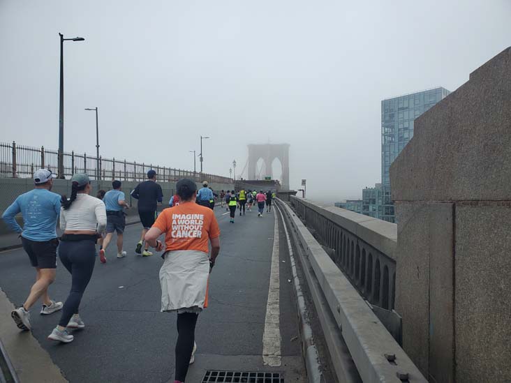 Brooklyn Bridge, 2025 United Airlines NYC Half Marathon, March 16, 2025