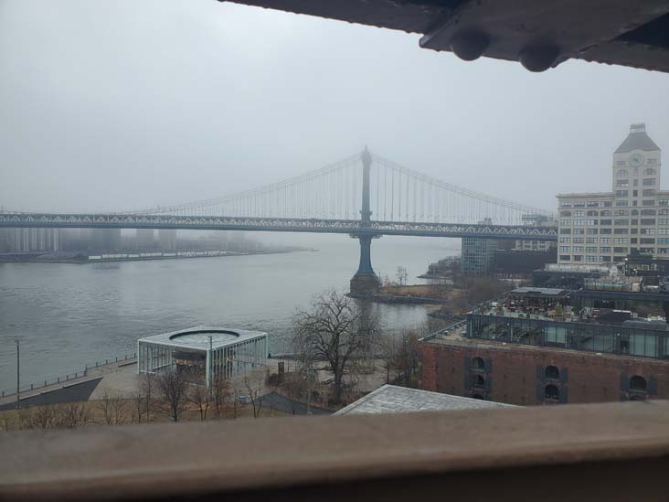 Manhattan Bridge From Brooklyn Bridge, 2025 United Airlines NYC Half Marathon, March 16, 2025