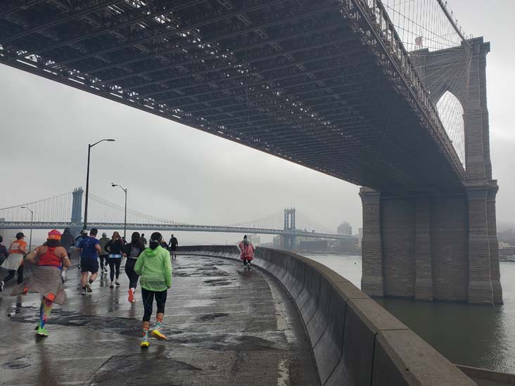 Ramp Between Brooklyn Bridge and FDR Drive, 2025 United Airlines NYC Half Marathon, March 16, 2025