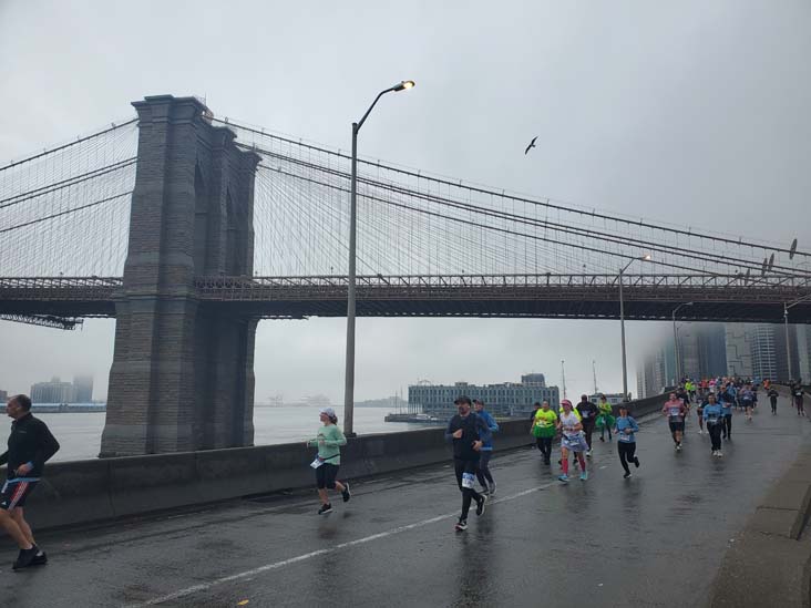 Ramp Between Brooklyn Bridge and FDR Drive, 2025 United Airlines NYC Half Marathon, March 16, 2025