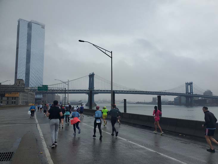 Ramp Between Brooklyn Bridge and FDR Drive, 2025 United Airlines NYC Half Marathon, March 16, 2025