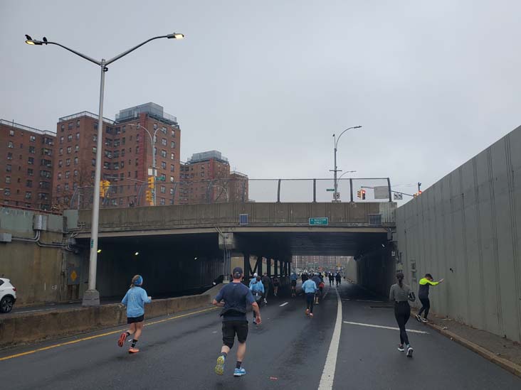 Houston Street Underpass, FDR Drive, Manhattan, 2025 United Airlines NYC Half Marathon, March 16, 2025