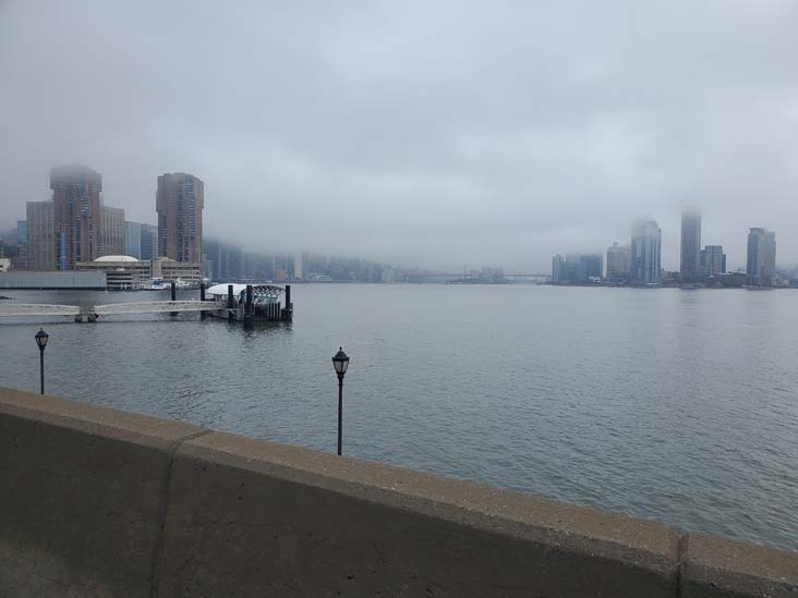 East River Near 23rd Street From FDR Drive, Manhattan, 2025 United Airlines NYC Half Marathon, March 16, 2025