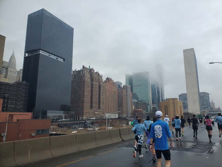 FDR Drive Near 38th Street, Manhattan, 2025 United Airlines NYC Half Marathon, March 16, 2025