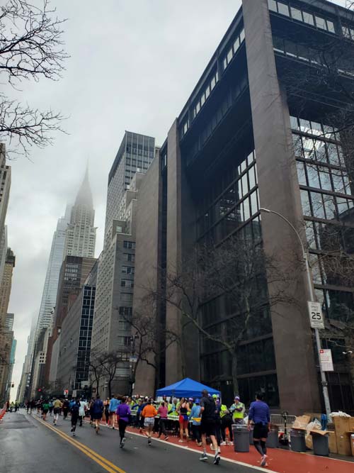 42nd Street Near Second Avenue, Midtown Manhattan, 2025 United Airlines NYC Half Marathon, March 16, 2025