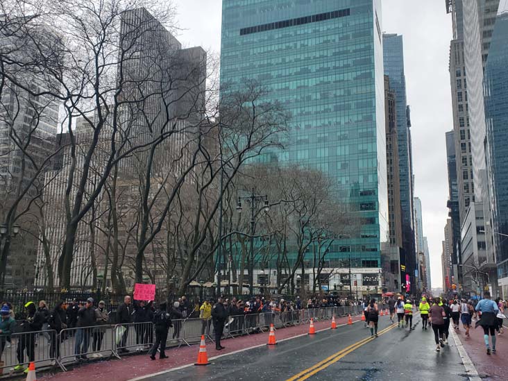 Bryant Park, 42nd Street Near Sixth Avenue, Midtown Manhattan, 2025 United Airlines NYC Half Marathon, March 16, 2025