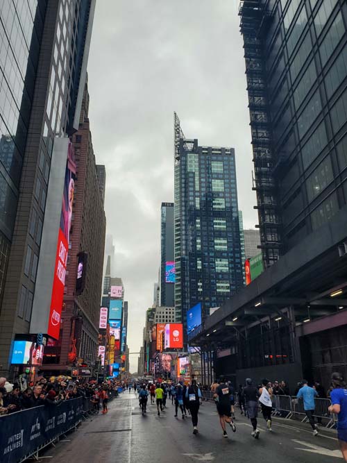 Seventh Avenue, Times Square, Midtown Manhattan, 2025 United Airlines NYC Half Marathon, March 16, 2025