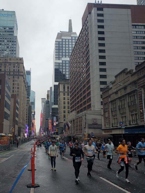 Seventh Avenue Looking South Toward Times Square, Midtown Manhattan, 2025 United Airlines NYC Half Marathon, March 16, 2025