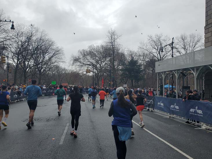 Seventh Avenue at 59th Street, Midtown Manhattan, 2025 United Airlines NYC Half Marathon, March 16, 2025