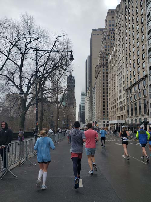 59th Street Between Seventh and Sixth Avenues, Midtown Manhattan, 2025 United Airlines NYC Half Marathon, March 16, 2025