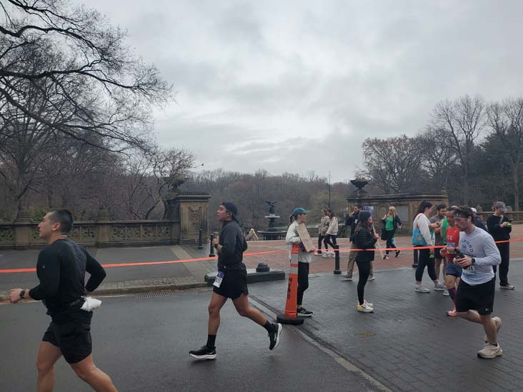 Bethesda Fountain, Terrace Drive, Central Park, Manhattan, 2025 United Airlines NYC Half Marathon, March 16, 2025