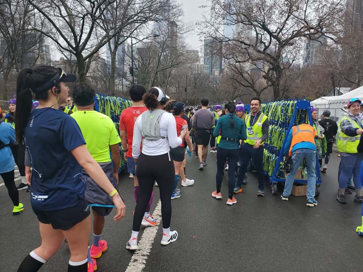 Finisher Medals, Post-Race, West Drive, Central Park, Manhattan, 2025 United Airlines NYC Half Marathon, March 16, 2025