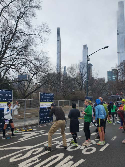 Post-Race, West Drive, Central Park, Manhattan, 2025 United Airlines NYC Half Marathon, March 16, 2025