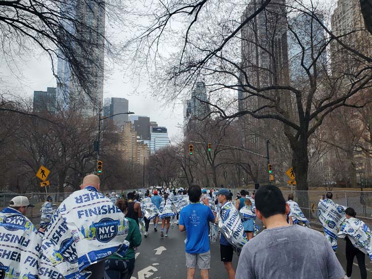 Post-Race, West Drive, Central Park, Manhattan, 2025 United Airlines NYC Half Marathon, March 16, 2025